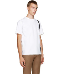Kolor White Single Stripe T Shirt