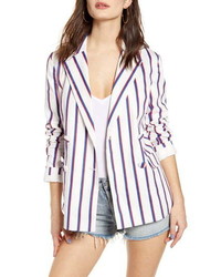 English Factory Striped Double Breasted Blazer
