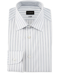 Ermenegildo Zegna Bold Stripe Dress Shirt White
