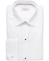 Eton Contemporary Fit Tonal Satin Striped Formal Shirt