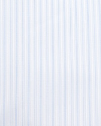 Stefano Ricci Contrast Collar Striped French Cuff Dress Shirt Blue