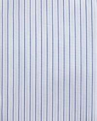 Stefano Ricci Fancy Striped Dress Shirt Blue