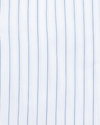 Ike Behar Gold Label Striped Dress Shirt Whiteblue