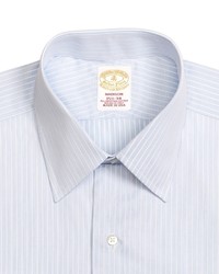 Brooks Brothers Golden Fleece Madison Fit Textured Stripe French Cuff Dress Shirt