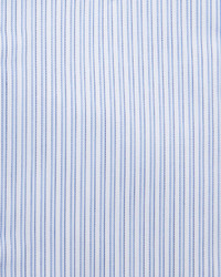 Brioni Grand Tube Stripe Shirt Whiteblue