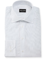 Giorgio Armani Hairline Stripe Long Sleeve Dress Shirt