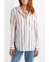 Vanessa Bruno Helianne Striped Cotton And Shirt