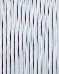 Armani Collezioni Modern Fit Textured Stripe Dress Shirt Whiteblue