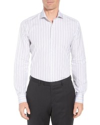 Ike Behar Regular Fit Stripe Dress Shirt