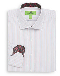 Regular Fit Track Stripe Cotton Dress Shirt
