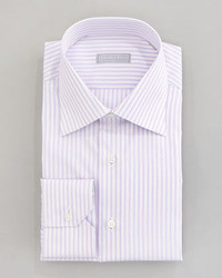 Stefano Ricci Stripe Dress Shirt Lavender