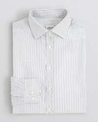 Armani Collezioni Textured Stripe Dress Shirt Regular Fit