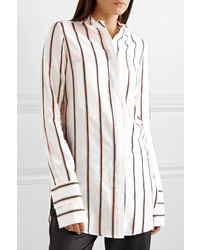 TRE by Natalie Ratabesi The Doppietta Striped Cotton And Shirt