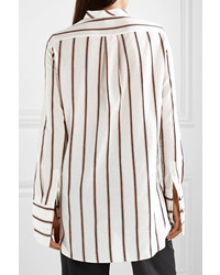 TRE by Natalie Ratabesi The Doppietta Striped Cotton And Shirt