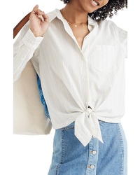 Madewell Tie Front Shirt