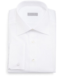 Stefano Ricci Tonal Stripe Dress Shirt White