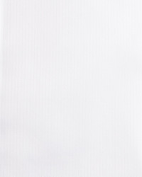 Versace Tonal Striped Dress Shirt White