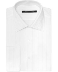 Sean John White Lurex Stripe French Cuff Shirt