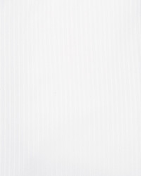Ike Behar White On White Tonal Stripe Dress Shirt White