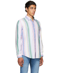 Polo Ralph Lauren White Striped Oxford Shirt