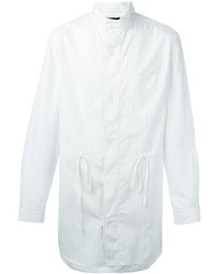 White Vertical Striped Jacket