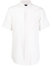 Armani Exchange Tonal Stripe Print Short Sleeve Shirt