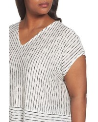 Eileen Fisher Plus Size Painterly Organic Linen Jersey Tunic