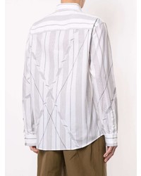 3.1 Phillip Lim Argyle Patchwork Long Sleeve Shirt