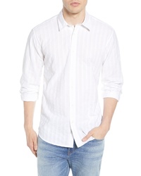 Coastaoro Blancher Regular Fit Tonal Stripe Button Up Shirt