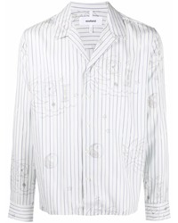 Soulland Brady Vertical Stripe Print Shirt