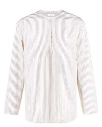 Lemaire Gusset Detail Striped Shirt