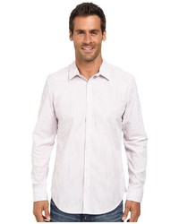 Calvin Klein Liquid Cotton Engineered Slub Stripe Woven Shirt