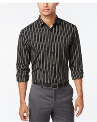 Alfani Long Sleeve Stripe Shirt Only At Macys