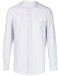Brunello Cucinelli Long Sleeve Striped Buttoned Shirt