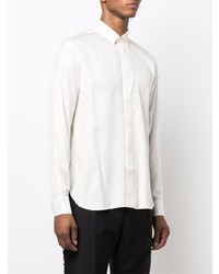 Saint Laurent Metallic Pinstriped Shirt