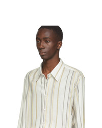 Joseph Off White Paul Stripe Shirt