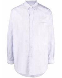 Maison Margiela Pinstripe Pattern Long Sleeve Shirt