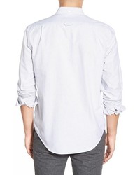 Lacoste Regular Fit Bengal Stripe Oxford Woven Shirt