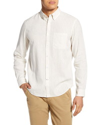 Club Monaco Slim Fit Stripe Linen Shirt