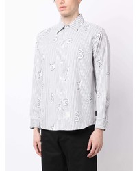 SPORT b. by agnès b. Striped Buttoned Long Sleeve Shirt