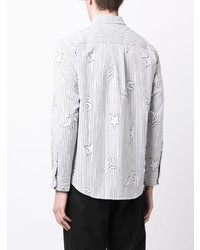 SPORT b. by agnès b. Striped Buttoned Long Sleeve Shirt