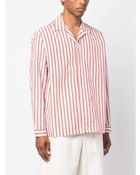 Sunnei Striped Camp Collar Shirt