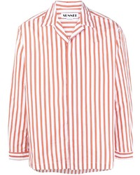 Sunnei Striped Camp Collar Shirt