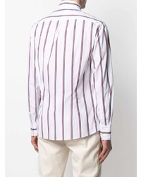 Brunello Cucinelli Striped Cotton Poplin Shirt