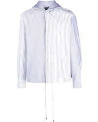 Emporio Armani Striped Hooded Shirt