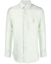 Etro Striped Linen Long Sleeve Shirt
