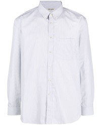 Saint Laurent Striped Long Sleeve Cotton Shirt