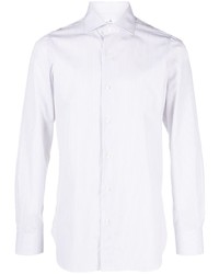 Finamore 1925 Napoli Striped Long Sleeve Cotton Shirt