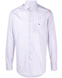 Etro Striped Pegaso Cotton Shirt