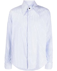 CANAKU Striped Pointed Collar Shirt